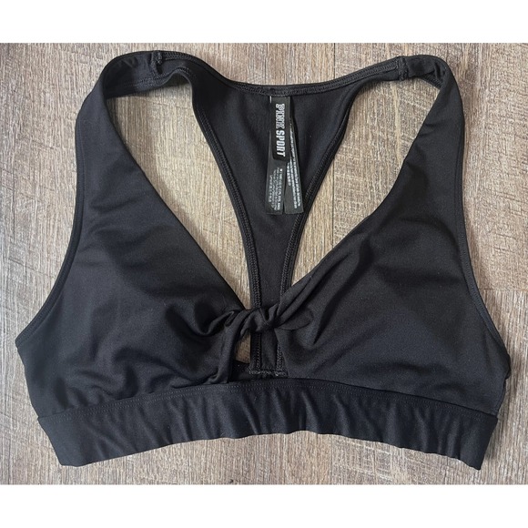 PINK Victoria's Secret Other - Pink‎ Victoria's Secret Ultimate Twist Front Size M black racerback NWOT